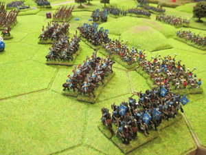 The Korean heavy cavalry arrive