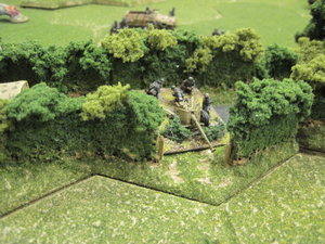 German anti-tank gun stops the advance of the Cromwells