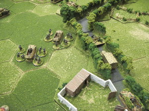 Germans have established a solid defensive position and maintain control of the ground to win the scenario