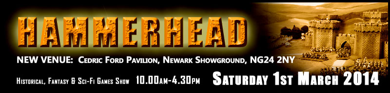 Hammerhead Show - New Venue Cedric Ford Pavilion, Newark Showground - 1st March 2014