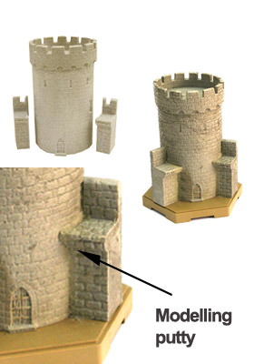 Resin tower and modelling putty