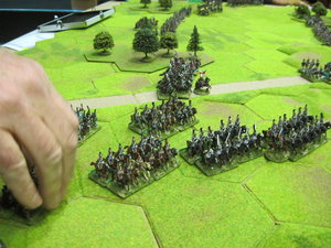 Russian cavalry squadrons advance