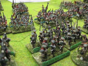 French infantry break the Russian line and advance to victory