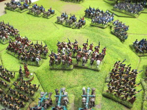 Picts cavalry ready to engage the British chariots.