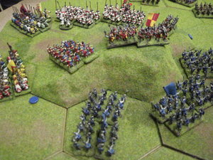 The English stand proves decisive as the French fail to take the well defended escarpment