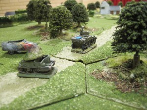 A Stewart tank passes PAK40 victims!