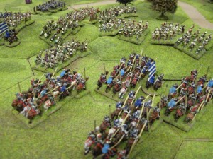 Hungarian knights follow up behind the archers