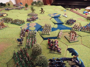The chariots attack