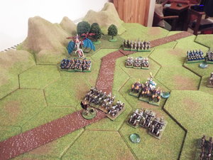 The elf general victorious on the elven right flank- but too late to save the fight