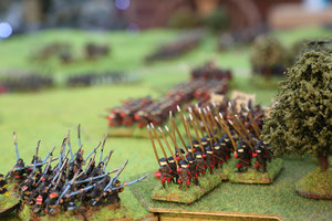 Dane's Samurai attack my Red ashugaru