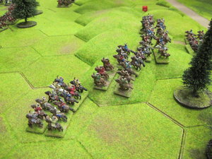 Mongol Light Cavalry move forward