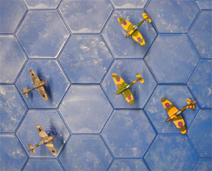 Air/ naval combat using  Hexon II terrain boards