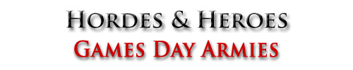 Hordes & Heroes Games Day Army lists