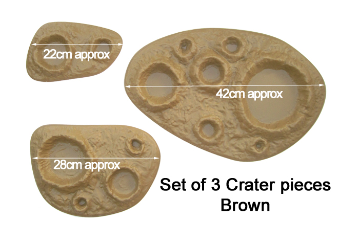unflocked brown crater mouldings