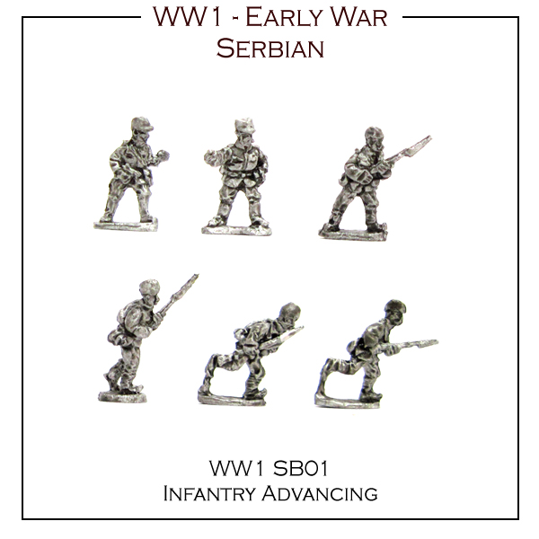 WW1 Serbian Infantry Advancing