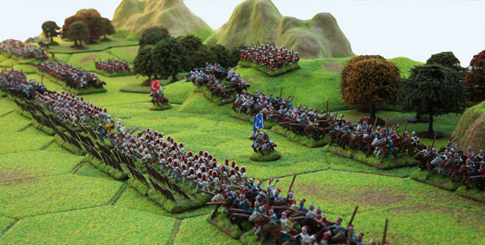 Ottoman Army ready for battle Terrain, Hexon and hex features 