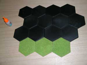 Slope Hexes flocked and ready for use