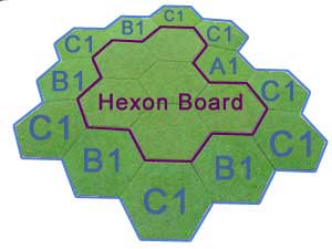 12 hex hill using Slopes and Hexon boards